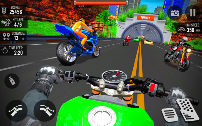 Скриншот приложения Highway Rider Bike Racing: Crazy Bike Traffic Race - №4