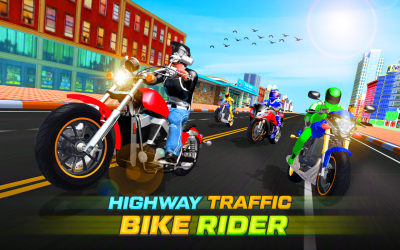 Скриншот приложения Highway Rider Bike Racing: Crazy Bike Traffic Race - №5