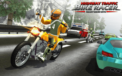 Скриншот приложения Highway Rider Bike Racing: Crazy Bike Traffic Race - №6