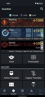 Скриншот приложения Destiny 2 Companion - №5