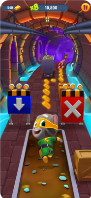 Скриншот приложения Говорящий Том: бег за золотом - №4