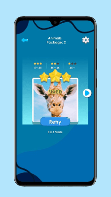 Скриншот приложения Слайд Пазлы. Jigsaw levels - №6