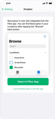 Скриншот приложения Boxcryptor - №4