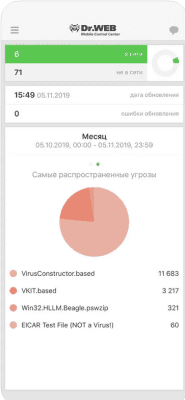 Скриншот приложения Dr.Web Mobile Control Center - №7