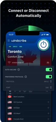 Скриншот приложения Windscribe VPN для iOS - №3
