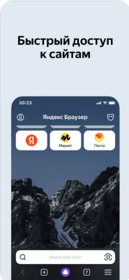 Скриншот приложения Яндекс Браузер для iPhone - №1