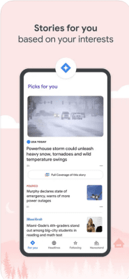 Скриншот приложения Google Новости - №4