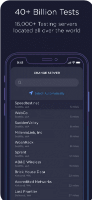 Скриншот приложения Speedtest by Ookla - №6