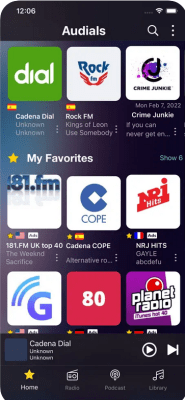 Скриншот приложения Audials Radio & Podcast - №1