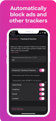 Скриншот приложения Firefox Focus - №3