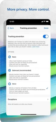 Скриншот приложения Microsoft Edge - №4