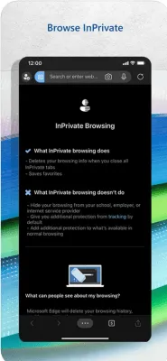 Скриншот приложения Microsoft Edge - №5