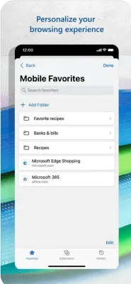 Скриншот приложения Microsoft Edge - №8