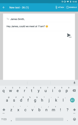 Скриншот приложения SMS Texting from Tablet & Sync - №3