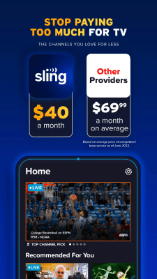 Скриншот приложения Sling TV - №7