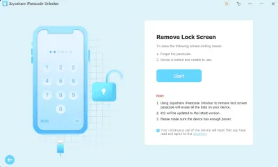 Скриншот приложения Joyoshare iPasscode Unlocker - №1