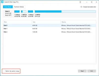 Скриншот приложения EaseUS Disk Copy Home - №3