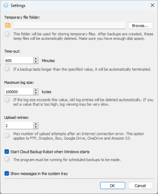 Скриншот приложения Cloud Backup Robot - №4