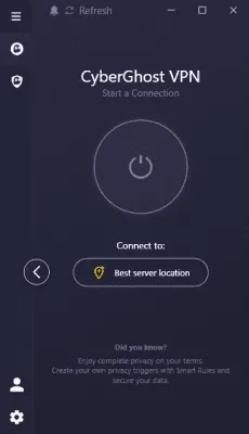 Скриншот приложения CyberGhost - №1