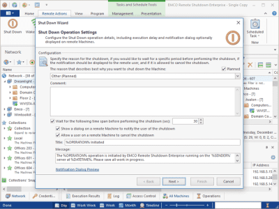 Скриншот приложения EMCO Remote Shutdown - №2