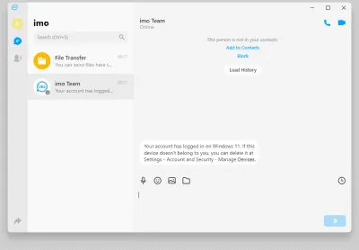 Скриншот приложения Imo Messenger - №3
