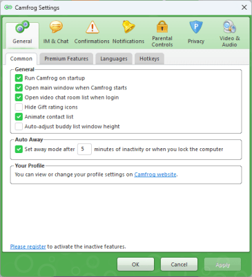 Скриншот приложения Camfrog Video Chat - №4