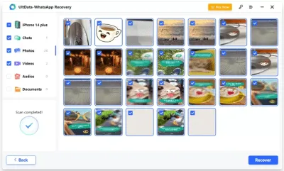 Скриншот приложения Tenorshare UltData WhatsApp Recovery - №3