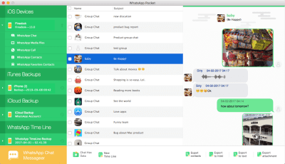 Скриншот приложения WhatsApp Pocket for Mac - №1