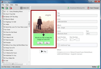Скриншот приложения Music Tag - №3
