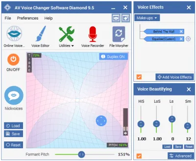 Скриншот приложения AV Voice Changer Software Diamond - №1