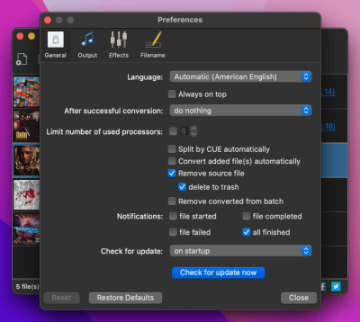 Скриншот приложения MediaHuman Audio Converter - №4