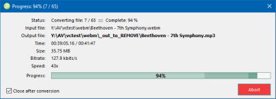 Скриншот приложения Free WebM to MP3 Converter - №5