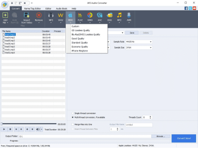 Скриншот приложения AVS Audio Converter - №1