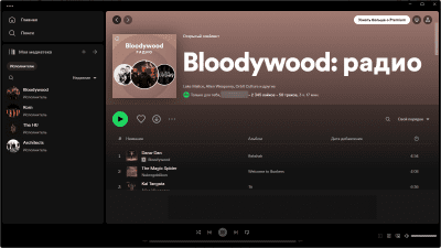 Скриншот приложения Spotify для Windows - №4
