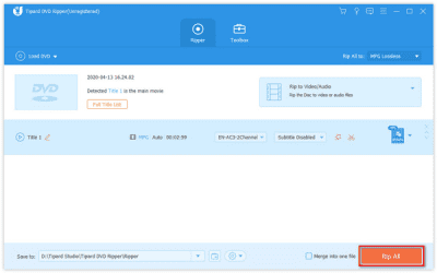 Скриншот приложения Tipard DVD Ripper Standard - №3