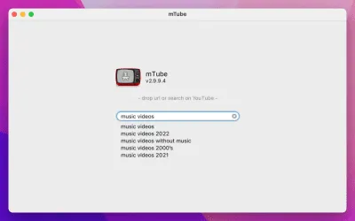 Скриншот приложения mTube для macOS - №1