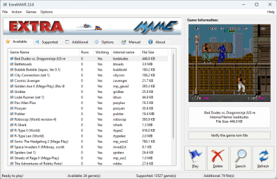 Скриншот приложения ExtraMAME - №1