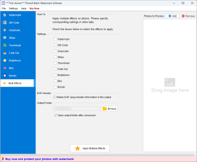 Скриншот приложения PhotoX Batch Watermark Creator - №5