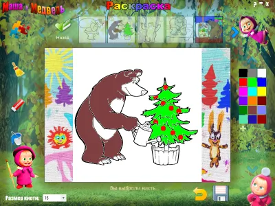 Скриншот приложения Раскраска Маша и Медведь - №3