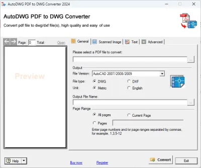 Скриншот приложения PDF to DWG Converter - №1