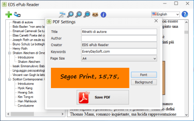 Скриншот приложения EDS ePub Reader - №3