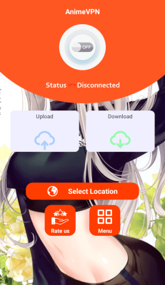Скриншот приложения AnimeVPN - Универсальный VPN для обхода блокировок - №1