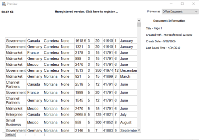 Скриншот приложения Excel Recovery - №4