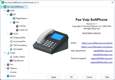 Скриншот приложения Fax Voip Softphone - №2