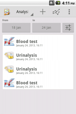 Скриншот приложения Health Measure Graph - №3