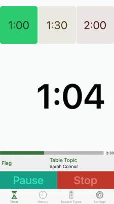 Скриншот приложения Speech Timer HD - №3
