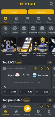 Скриншот приложения Betandyou скачать на Андроид - №6