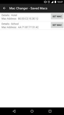 Скриншот приложения Wifi Mac Changer - №6