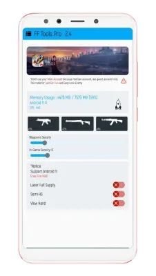 Скриншот приложения FF Tools - №4