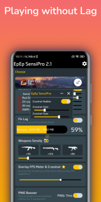 Скриншот приложения FFSensi Pro - №4